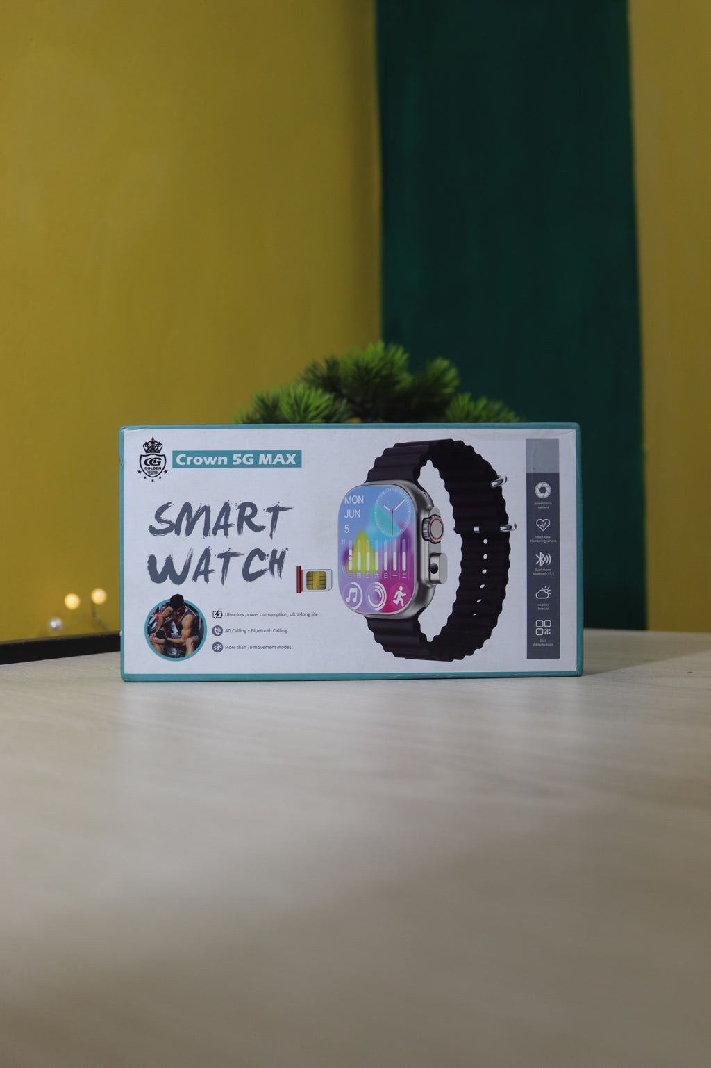 Crown 5G Max স্মার্ট ওয়াচ | Bluetooth Calling | Health Monitor | HD Touch Display