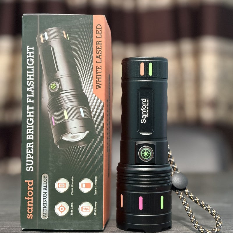 🔦 Sanford 18650 mAh Zoom Light with Powerbank – মাত্র ৳1350 টাকায়!