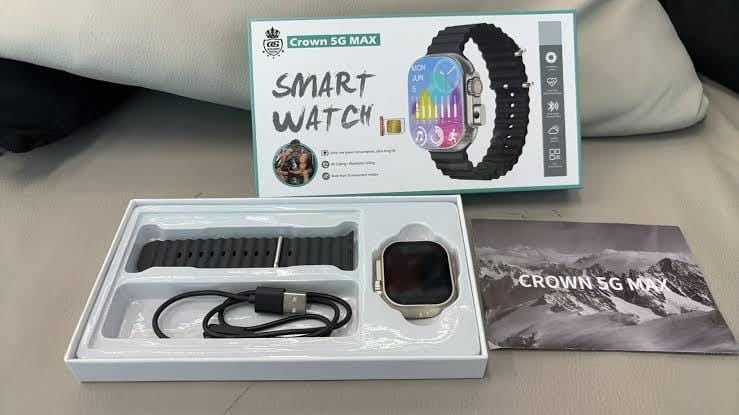 Crown 5G Max স্মার্ট ওয়াচ | Bluetooth Calling | Health Monitor | HD Touch Display