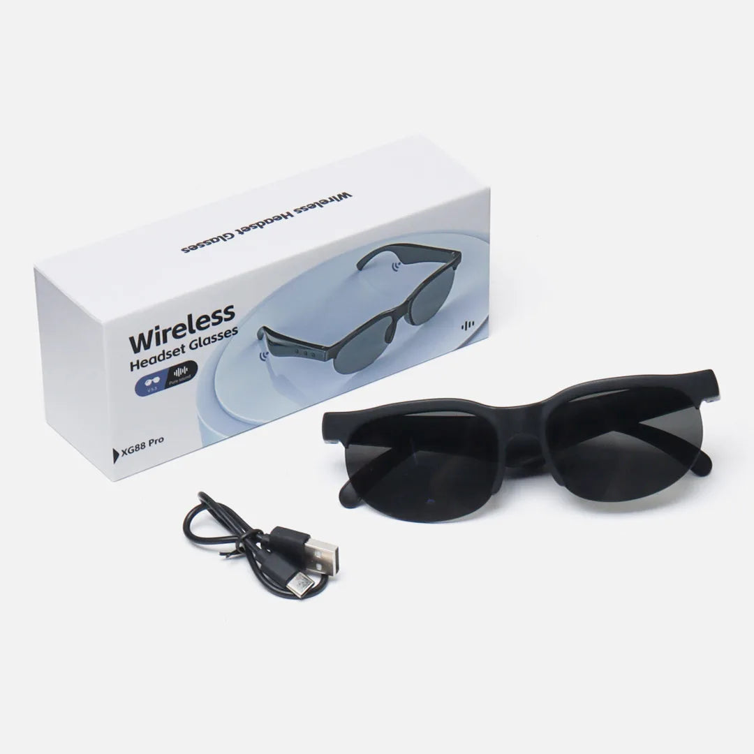 Bluetooth Sunglasses | Audio Call + Music + Voice Assistant | ৳1250 Free Delivery